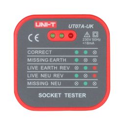 Uni-Trend UT07A-UK - Testeur de prises électriques UK, Vérification des…