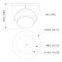 Dahua HAC-HDW1509T-IL-A-0280B Dome HDCVI 4IN1 5M FULL COLOR WDR…
