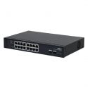 Dahua PFS3218-16GT-135 Switch PoE 16 puertos Gigabit + 2 Uplink…