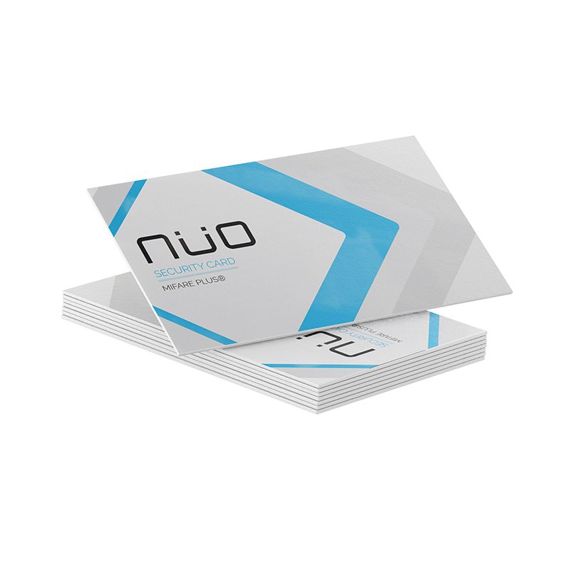 Nuo 42609 High security ISO card made of white PVC plastic