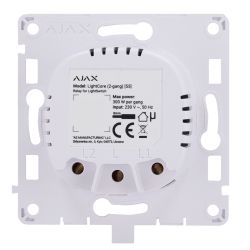 Ajax AJ-LIGHTCORE-2G - Relé para interruptor de luz inteligente doble ,…