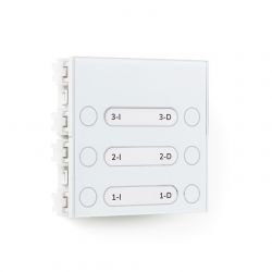 Alcad MPG-023 3 double push-buttons module usoa