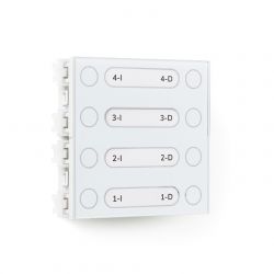 Alcad MPG-024 4 double push-buttons module usoa