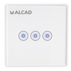 Alcad MEC-103 3 interruptores. tactil inalambrico ipal