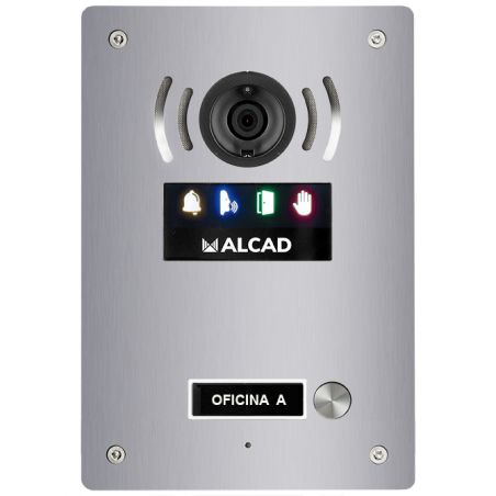 Alcad PTS-63201 Plaque aloi audio et video 1 bouton