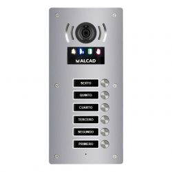 Alcad PTS-63206 Aloi audio&video panel 6 simple buttons