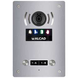 Alcad PTD-63201 Placa aloi audio y video 1 puls.doble