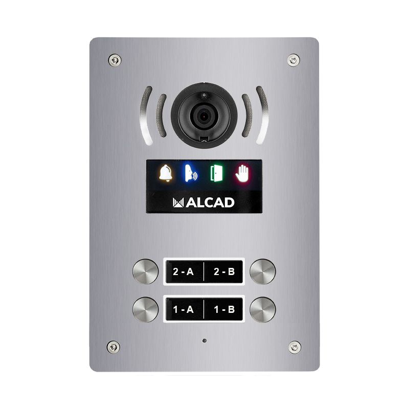 Alcad PTD-63202 Placa aloi audio y video 2 puls.dobles