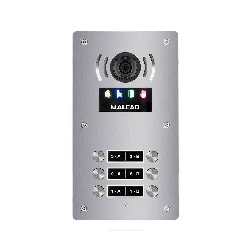 Alcad PTD-63203 Placa aloi audio y video 3 puls.dobles