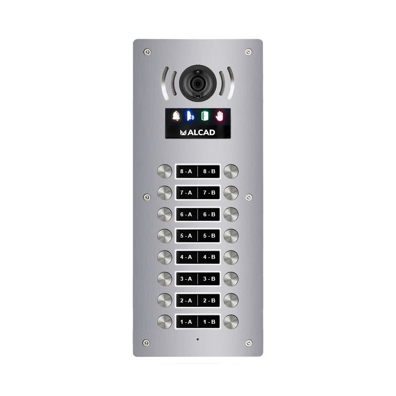 Alcad PTD-63208 Aloi audio&video panel 8 double buttons