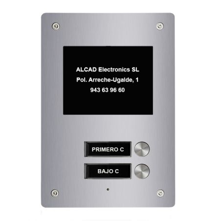 Alcad PTS-64202 Extension 2 puls. simples placa aloi