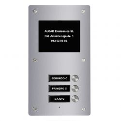 Alcad PTS-64203 Extension 3 bout. simples plaque aloi