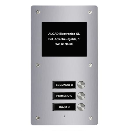Alcad PTS-64203 Extension 3 puls. simples placa aloi