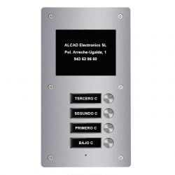 Alcad PTS-64204 Extension 4 puls. simples placa aloi