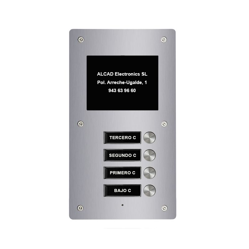 Alcad PTS-64204 Aloi 4 simple buttons extension panel