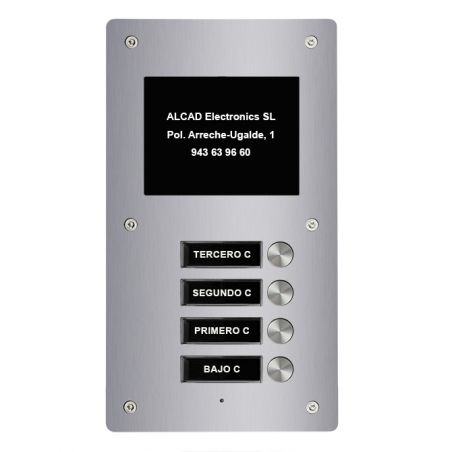 Alcad PTS-64204 Extension 4 puls. simples placa aloi