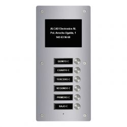 Alcad PTS-64206 Aloi 6 simple buttons extension panel