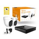 Golmar KIT-2DHVR2E KIT-2DHVR2E WITH DVR AND TWO AOC DOMES. WIRED VIDEO SURVEILLANCE KIT WITH 2 DOMES