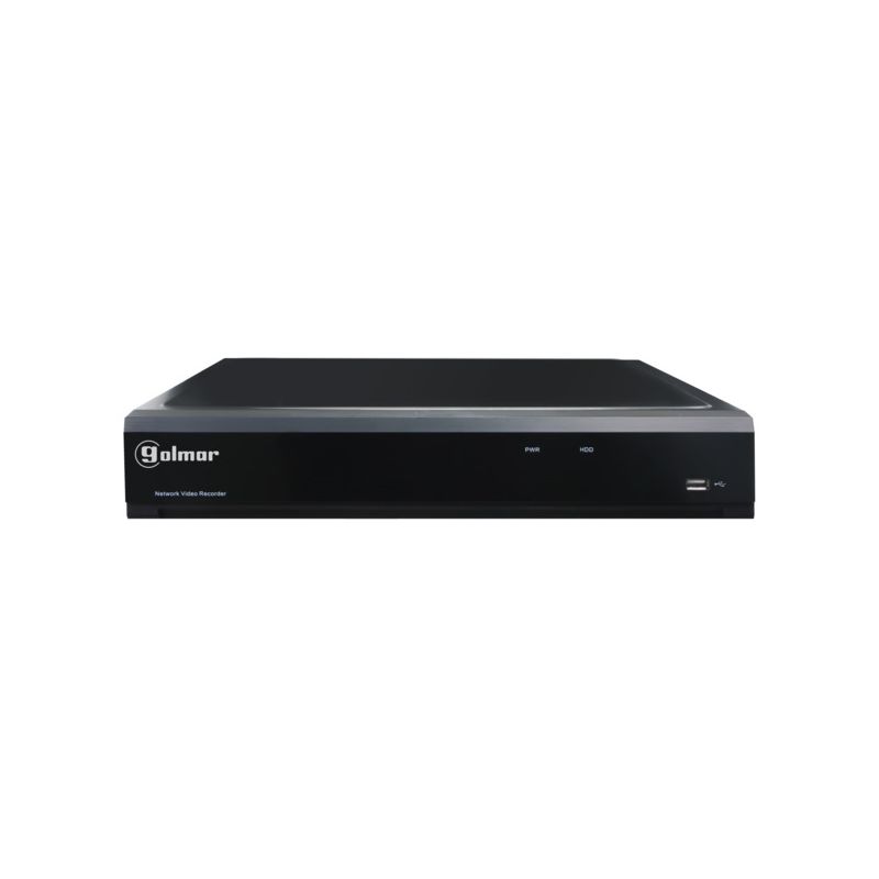 Golmar DVR-108R RECORDER 2TB 5IN1 H.265 4K. 4K DIGITAL RECORDER FOR 8 CAMERAS