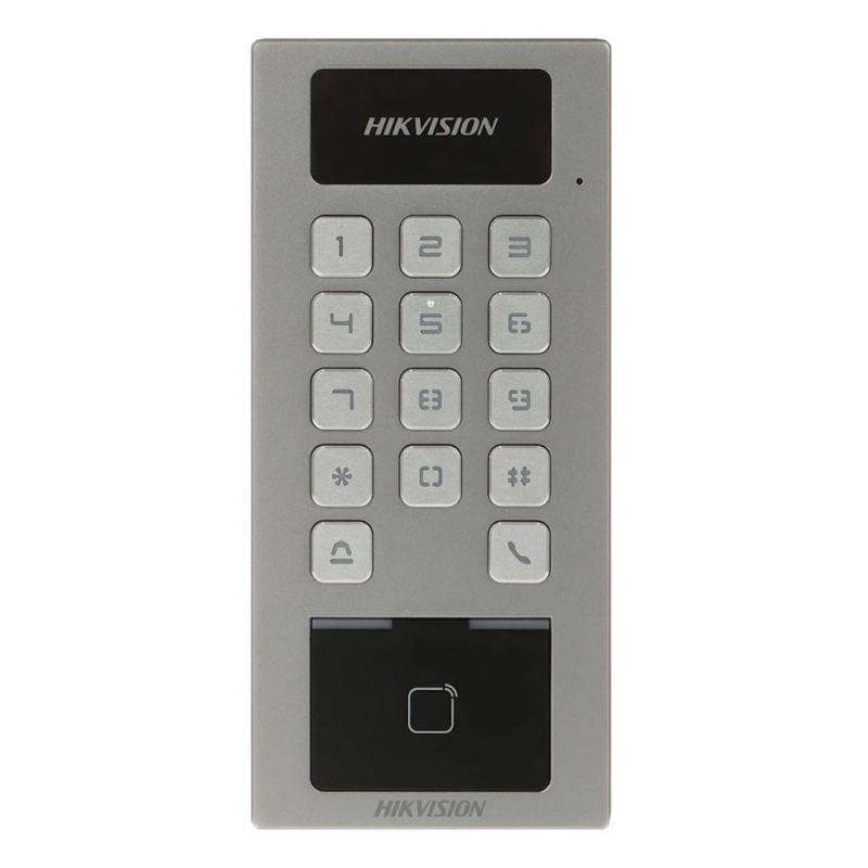 Hikvision DS-K1T502DBWX - Contrôle d\'accès, Carte MF/MF DESFire et PIN, 10.000…