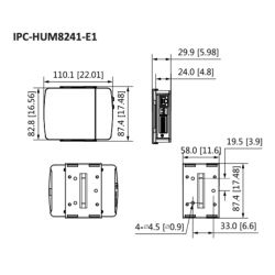 Dahua IPC-HUM8241-E1-L1 Mini câmera IP H265 Pinhole 2M DN WDR…