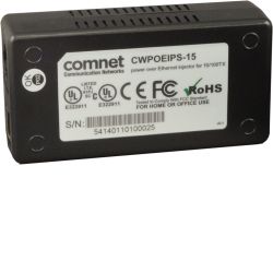 Comnet CWPOEIPS-15 COMNET. Injetor PoE de 19W 100Mbps