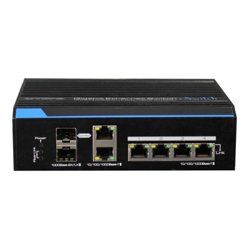 Utepo UTP7204GE Switch Industrial 4 puertos Gigabit + 2 Uplink…
