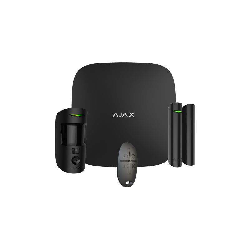 Ajax AJ-STARTERKIT-CAM-4G-B - Kit de alarme profissional, Certificado Grau 2,…