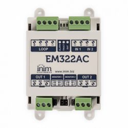 Inim EM322AC Module, 2 Inputs and 2 Relay Outputs @230 Vac