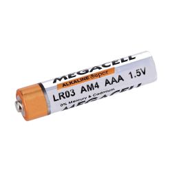 DEM-2493-P Alkaline AAA battery. 1.5V rated voltage