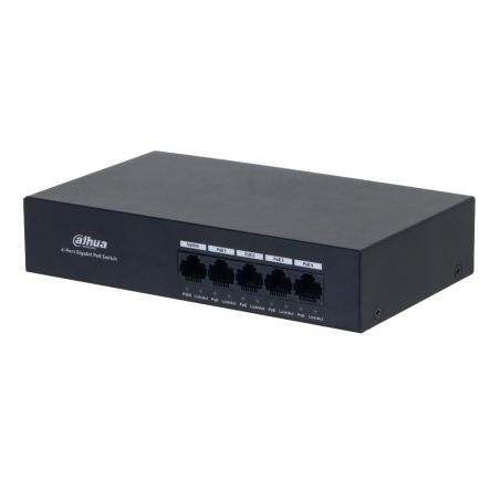 Dahua PFS3005-4GT-36 Switch PoE 4 ports Gigabit +1RJ45 Uplink…