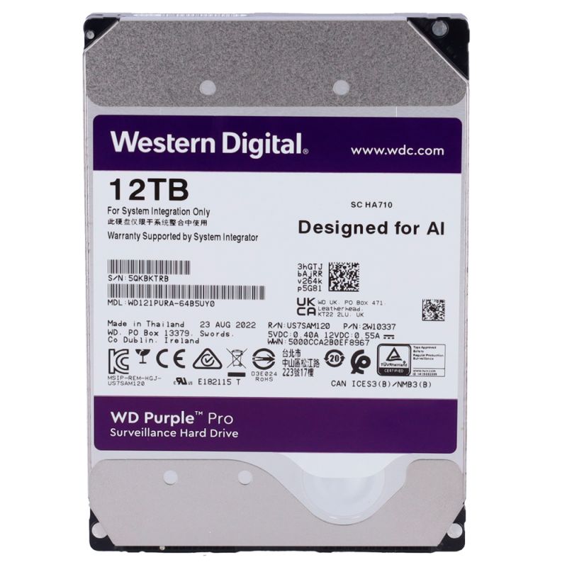 Western Digital HD12TB - Western Digital Hard Disk Drive, Capacity 12 TB, SATA…