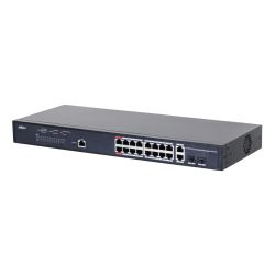 Dahua PFS4218-16GT-130 Switch PoE 2.0 16 ports Gigabit + 2…