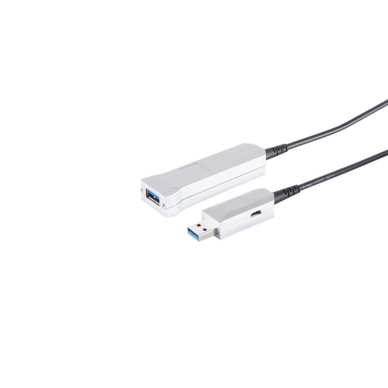 Cable de extensión óptico USB-A, 3.0, 5 gbps, 30m