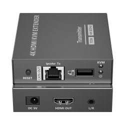 HDMI-EXT-4K60-KVM70 - Extensor HDMI con KVM, Emisor y receptor, Alcance 70…
