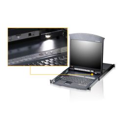 ATEN KL1508AM-AXA-XG The ALTUSEN KL1508A KVM switch with LCD screen has a single 17 or 19-inch…