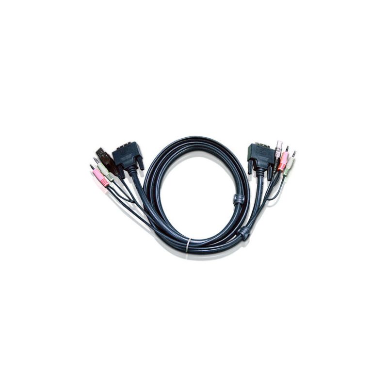 ATEN 2L-7D03UI Aten Cable KVM DVI-I single link USB de 3 m