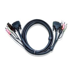 ATEN 2L-7D03UD Aten Cable KVM DVI-D dual link USB de 3 m