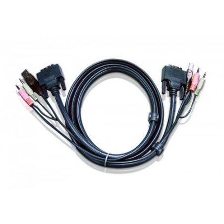 ATEN 2L-7D05U Aten Cable KVM DVI-D single link USB de 5 m