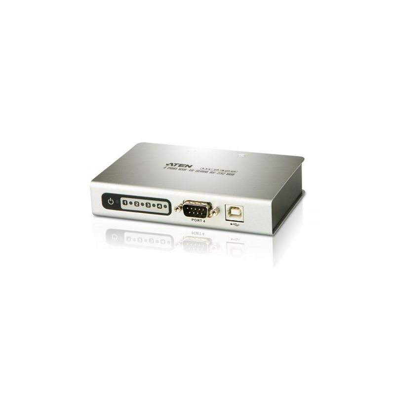 ATEN UC2324-AT Le hub ATEN USB vers série RS232 fournit une connexion série RS232 externe pour…