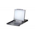 ATEN CL5716IN-ATA-XG The CL5716I Slideaway LCD KVM switch is a control unit that allows access to…