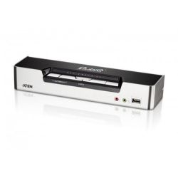 ATEN CS1794-AT-G Features - 4-Port USB2.0 HDMI KVMP Switch - One USB console controls 2 computers…