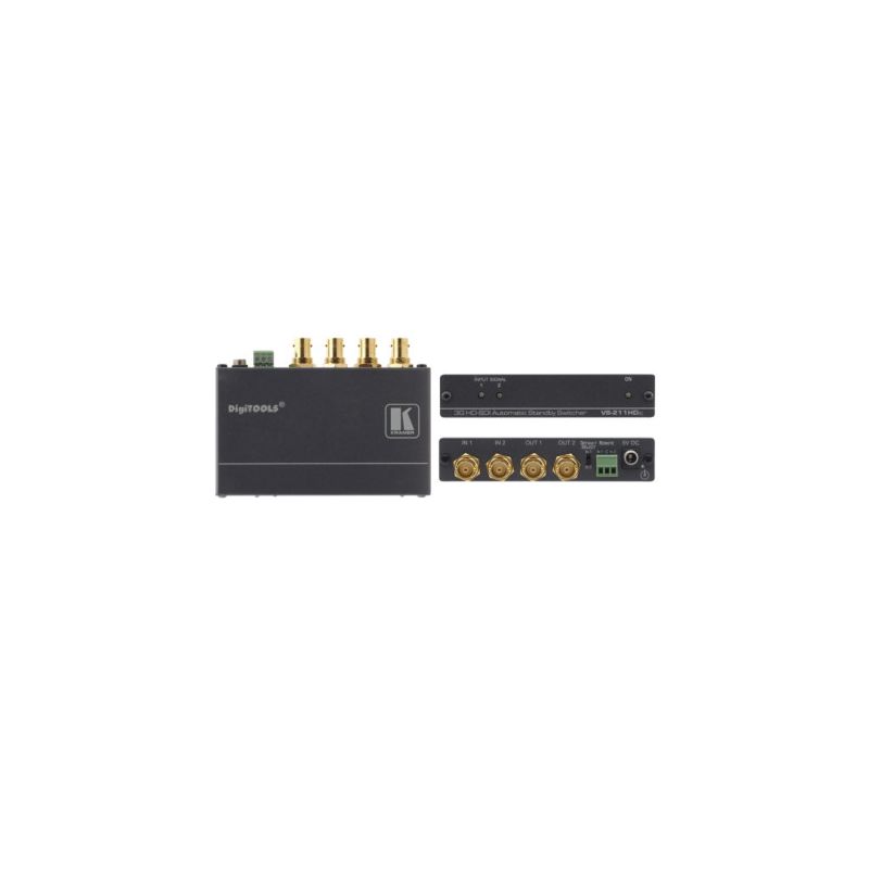 KRAMER 90-70818090 Kramer Electronics VS-211HDXL. Video port type: BNC. Product color: Black