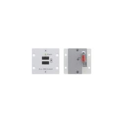 KRAMER 80-80228290 Two 5V DC USB Power Outputs — Provides up to 20W/4A total power (shared…