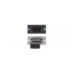 KRAMER 85-0009399 Wall Plate HDMI Insertion\nFront Panel Connections — HDMI (H).\nRear Panel…
