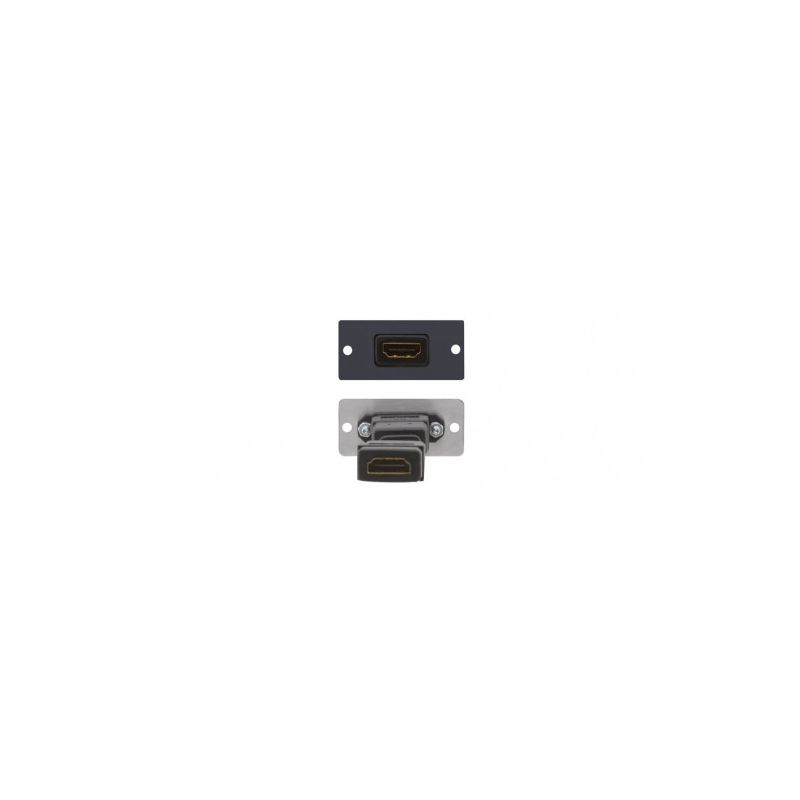 KRAMER 85-0009399 Wall Plate Inserción HDMI\nConexiones Panel Frontal — HDMI (H).\nConexiones…