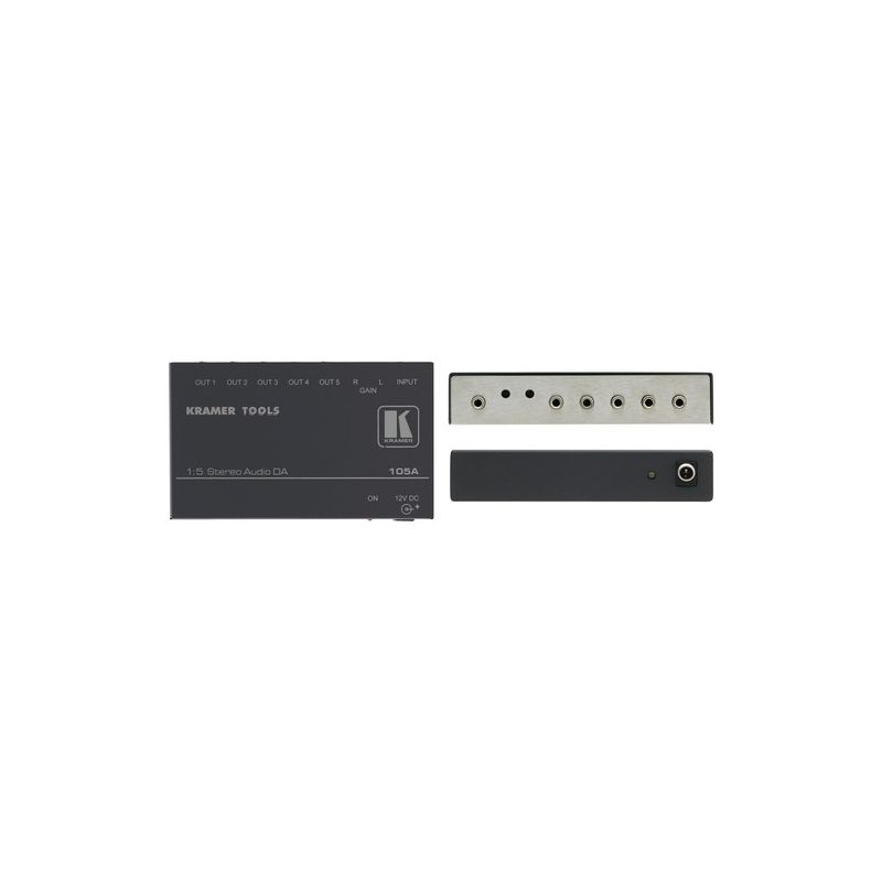 KRAMER 90-010590 Le 105A est un amplificateur distributeur haute performance pour les signaux audio…