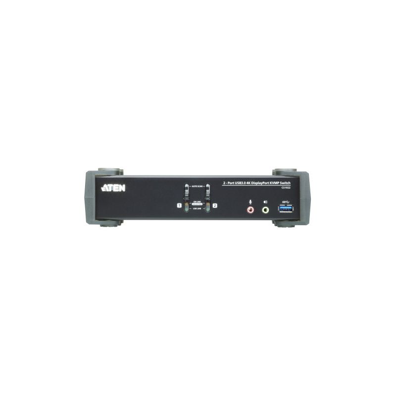 ATEN CS1922ATC-AT-G Suporta qualidade de vídeo superior: hub USB 3.1 Gen 1 de 2 portas 4K UHD…