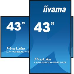 IIYAMA LH4360UHS-B1AG iiyama PROLITE. Diseño de producto: Pizarra de caballete digital