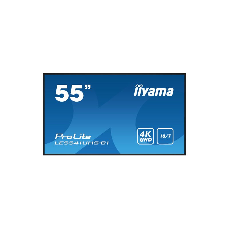 IIYAMA LE5541UHS-B1 Installed in a slim bezel, the iiyama LE5541UHS is a professional digital…